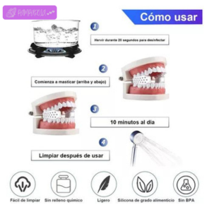 EJERCITADOR DE MANDIBULA JAWFLEX PRO®💪🏻- PACK 3 UNIDADES