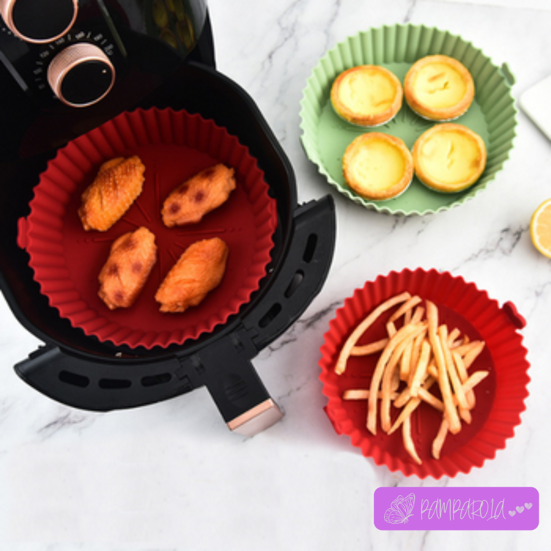 PACK DE 6 CANASTAS DE SILICONA PARA AIR FRYER