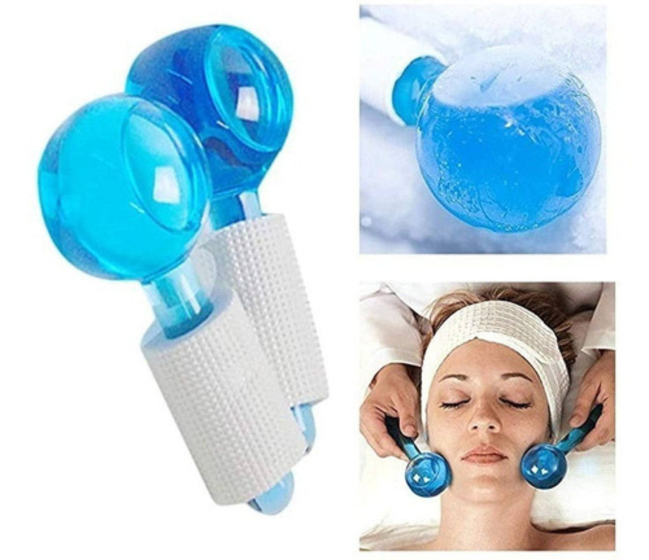 Globo de hielo facial: 2 rodillos